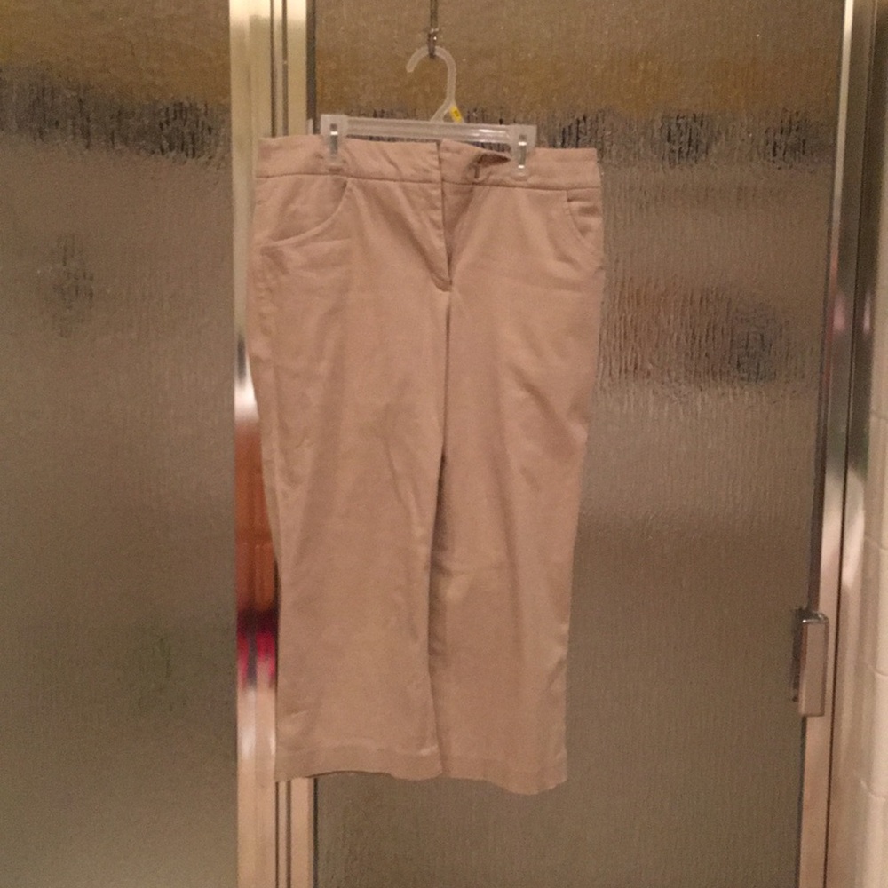 Claudia Ev clamdiggers straight leg Chino